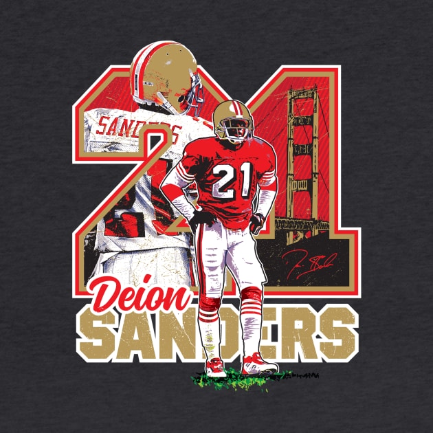 Deion Sanders Tee T-shirt by goderslim